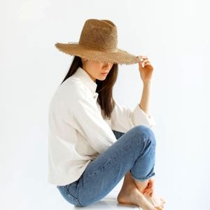 Seagrass Straw Fedora Size 55